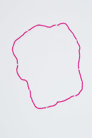 Pink Beaded Bellychain - Malina