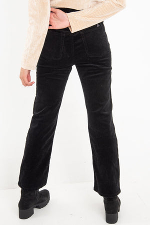 Black Corduroy Mom Jeans - Oprah-Jeans