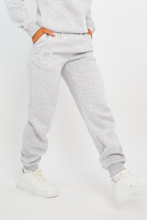 Grey 'Lazy Girls Club' Slogan Joggers - Sahra