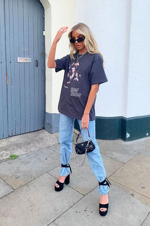 Blue Denim Extra Long Straight Leg Jeans - Blaise