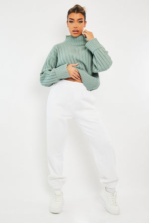 Sage Knit High Neck Jumper - Jaelynn